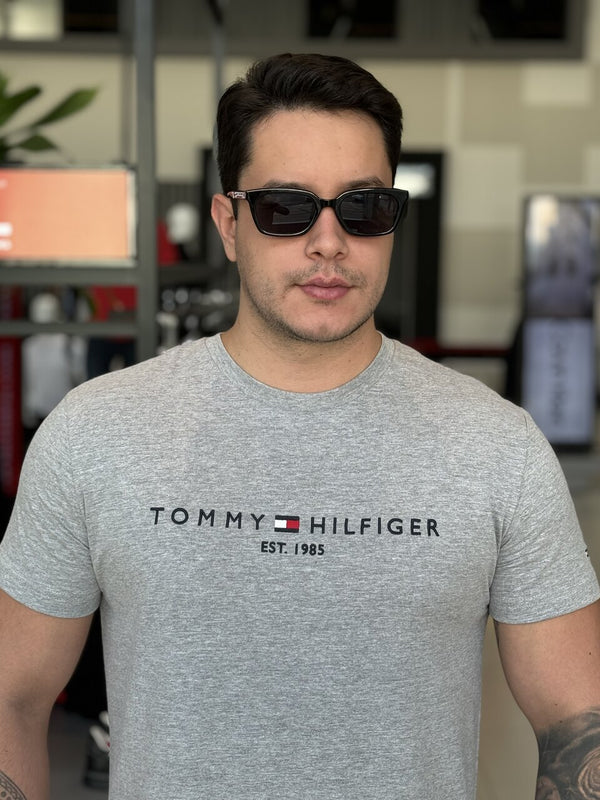 Camiseta Tommy Hilfiger Lettering Bordado Masculino