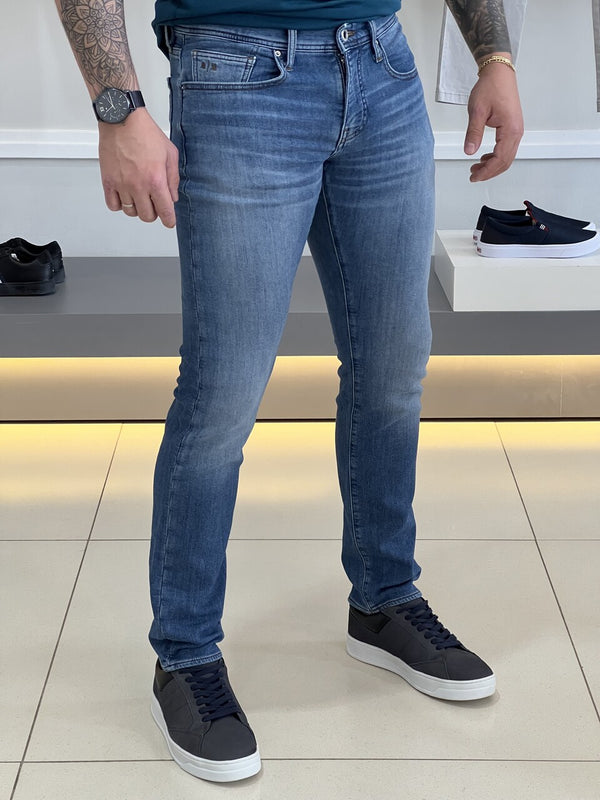 Calça Armani Exchange Jeans Slim 6RZJ13Z1TTZ Masculino Azul