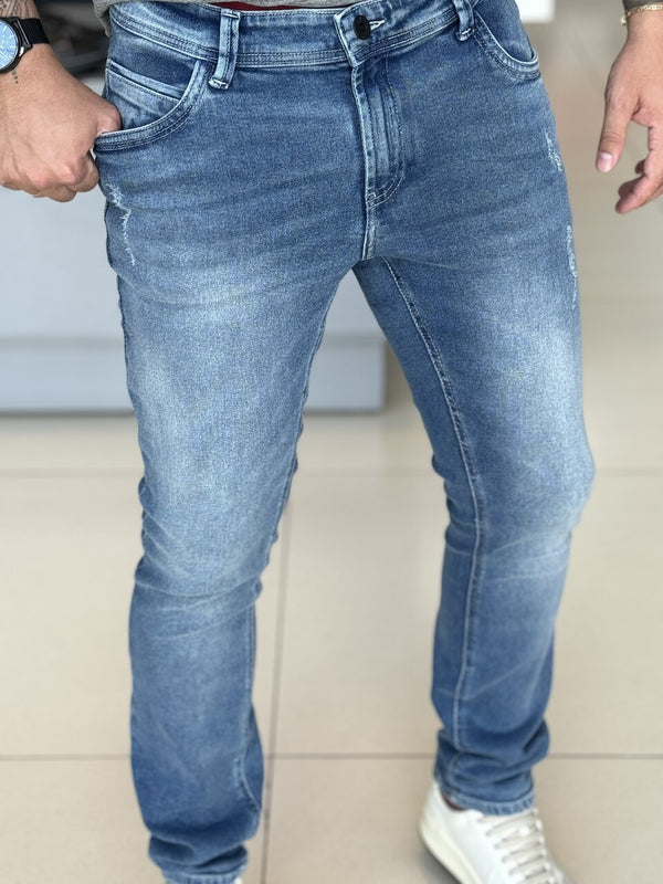 Calça DLZ Jeans Skinny Destroyed Masculino