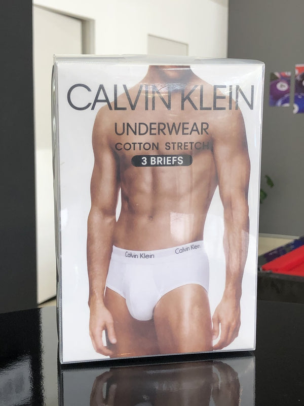 Cueca Calvin Klein Kit com 3 Peças Masculino Preto / Branco e Cinza