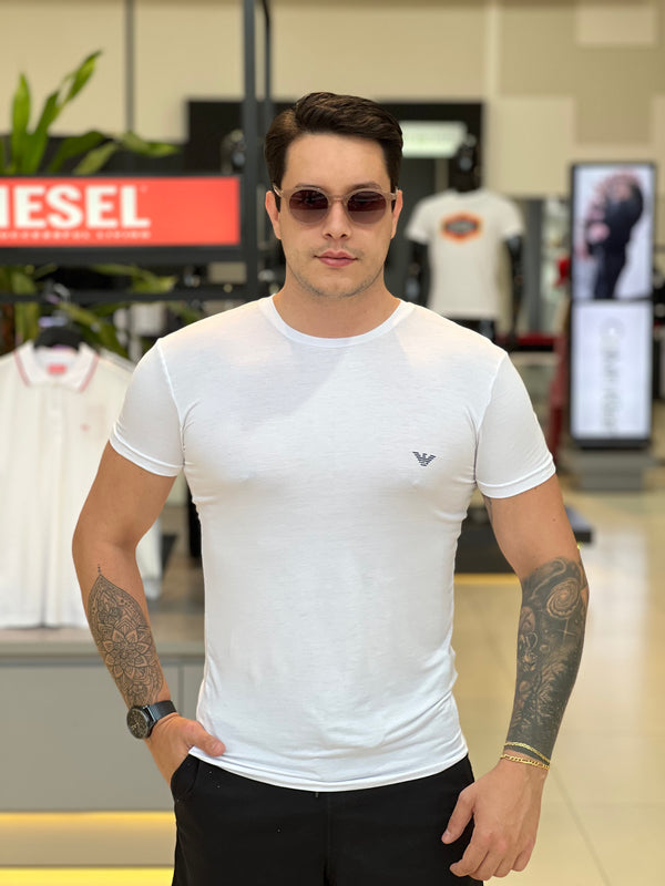 Camiseta Emporio Armani Eco Viscose Kit com 2 Peças Masculino