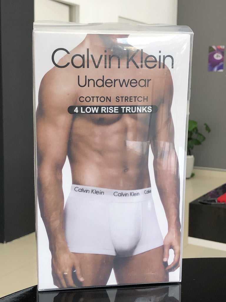 Cueca Calvin Klein Kit com 4 Peças Masculino Preto e Branco – Mr. Boss